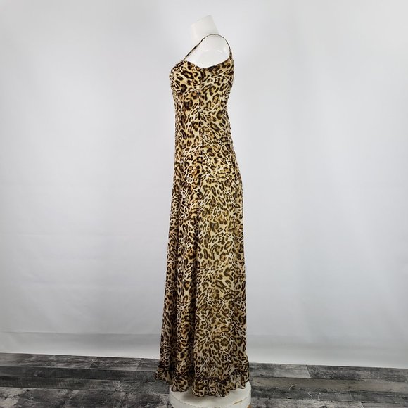 Joy Miss Animal Print Maxi Dress Size S - Picture 7 of 8